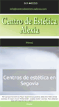 Mobile Screenshot of centrodeesteticaalexia.com